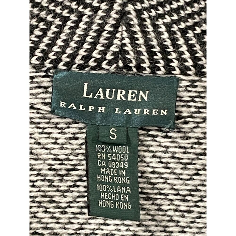 ~ Preppy Collegiate Sm Lauren Ralph Lauren Blazer Jacket Wool Tweed Chevron - Picture 1 of 16